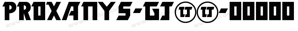 Proxanys-gJ93字体转换