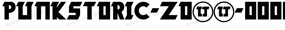 Punkstoric-ZO93字体转换