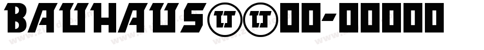 bauhaus93字体字体转换
