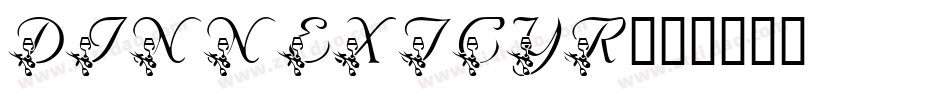 DINNEXTCYR字体转换