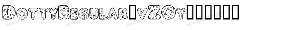 DottyRegular-vZOy字体转换