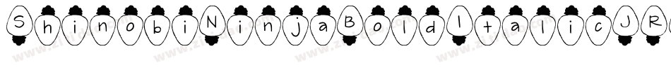 ShinobiNinjaBoldItalic-JRRjm字体转换