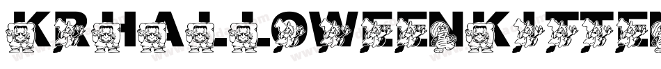 KrHalloweenKitten-DEpx字体转换