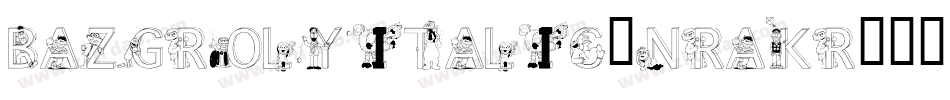 BazgrolyItalic-nRAKR字体转换