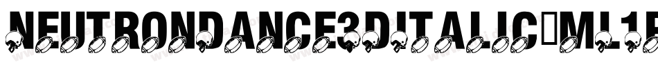 NeutronDance3DItalic-mL1rG字体转换