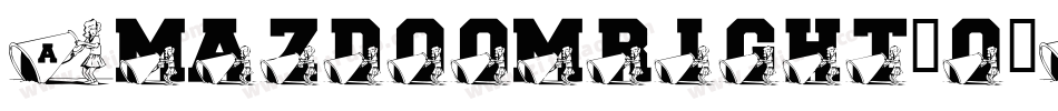 Amazdoomright-o1B0字体转换