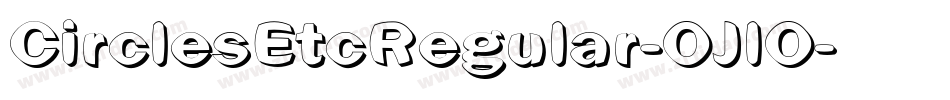 CirclesEtcRegular-OJlO字体转换