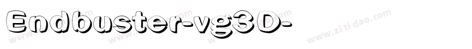 Endbuster-vg3D字体转换