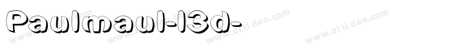 Paulmaul-l3d字体转换