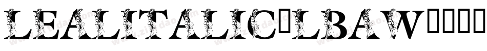 LealItalic-LBaW字体转换