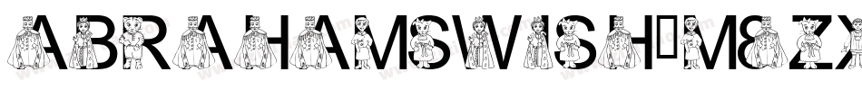 AbrahamsWish-M8Zx字体转换