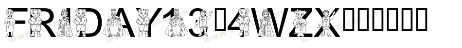 Friday13-4WZx字体转换