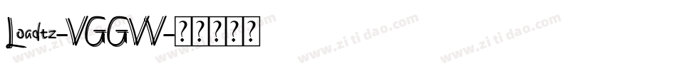 Loadtz-VGGVV字体转换