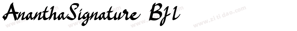 AnanthaSignature-7Bj2l字体转换