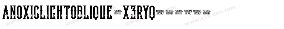 AnoxicLightOblique-x3RYq字体转换