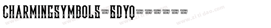 Charmingsymbols-6dYq字体转换