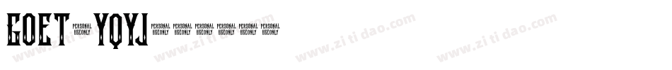Goet-YqYj字体转换