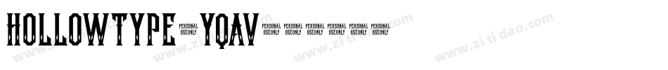 HollowType-YqAv字体转换