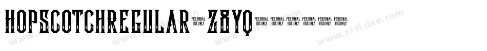HopscotchRegular-Z8Yq字体转换