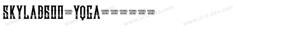 Skylab600-YqGa字体转换