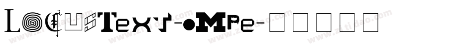 LocusText-OMpe字体转换