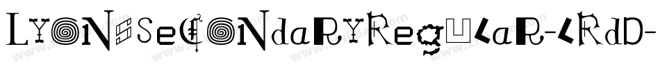 LyonsSecondaryRegular-lRdD字体转换