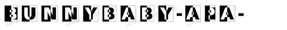 Bunnybaby-aPa字体转换