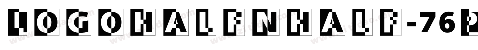 Logohalfnhalf-76PA字体转换