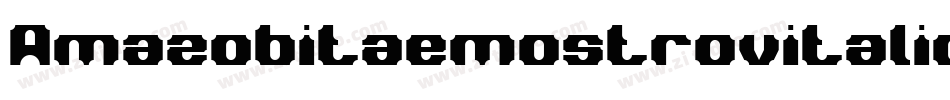 Amazobitaemostrovitalic-A4P7字体转换