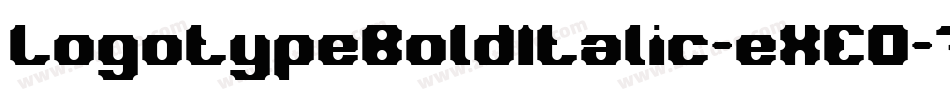 LogotypeBoldItalic-eXEO字体转换