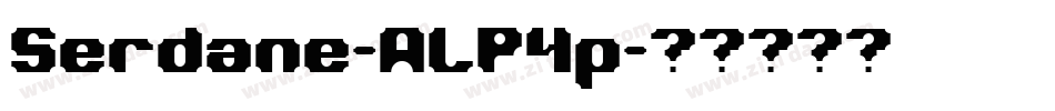 Serdane-ALP4p字体转换 Serdane-ALP4p字体转换