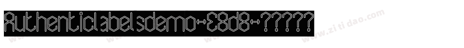 Authenticlabelsdemo-E8d8字体转换