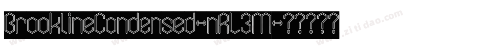 BrooklineCondensed-nRL3M字体转换