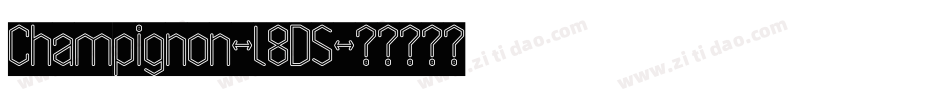 Champignon-l8D5字体转换