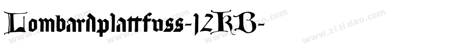 Lombardplattfuss-12KB字体转换