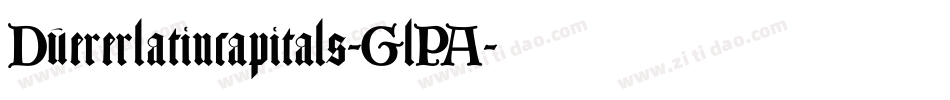 Duererlatincapitals-GlPA字体转换