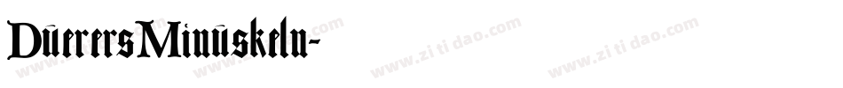 DuerersMinuskeln字体转换
