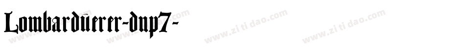 Lombarduerer-dnp7字体转换