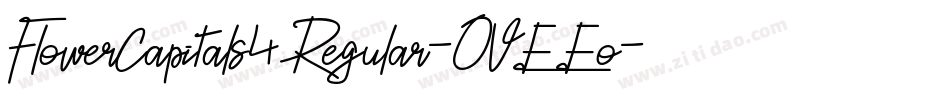 FlowerCapitals4Regular-OVEEo字体转换