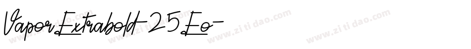 VaporExtrabold-25Eo字体转换