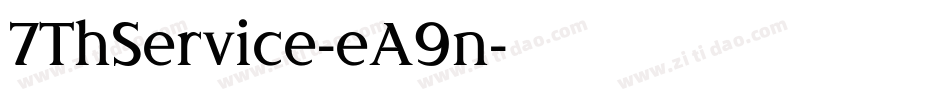 7ThService-eA9n字体转换