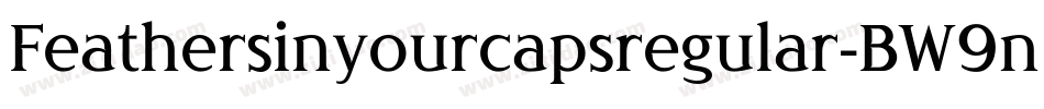 Feathersinyourcapsregular-BW9n字体转换