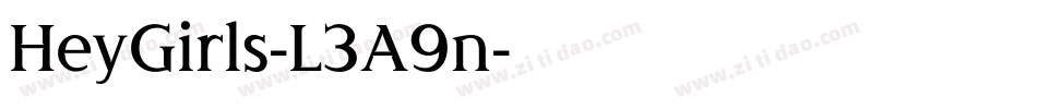 HeyGirls-L3A9n字体转换