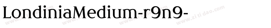 LondiniaMedium-r9n9字体转换