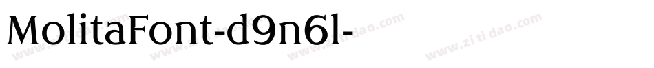 MolitaFont-d9n6l字体转换