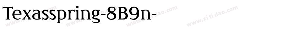 Texasspring-8B9n字体转换
