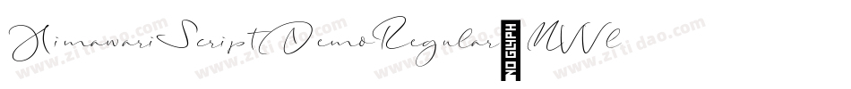 HimawariScriptDemoRegular-MVVle字体转换