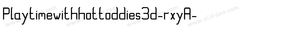 Playtimewithhottoddies3d-rxyA字体转换