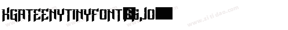 KgATeenyTinyFont-R5Jo字体转换