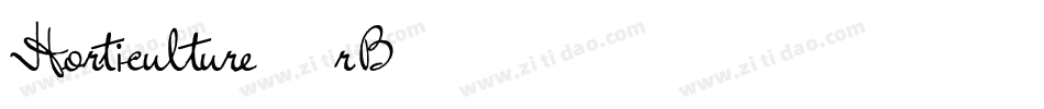 Horticulture-55rB字体转换